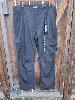 New LAPG Men's Nomad Trail 7 Pocket Lightweight Stretch Hiking Cargo Pant, NWT